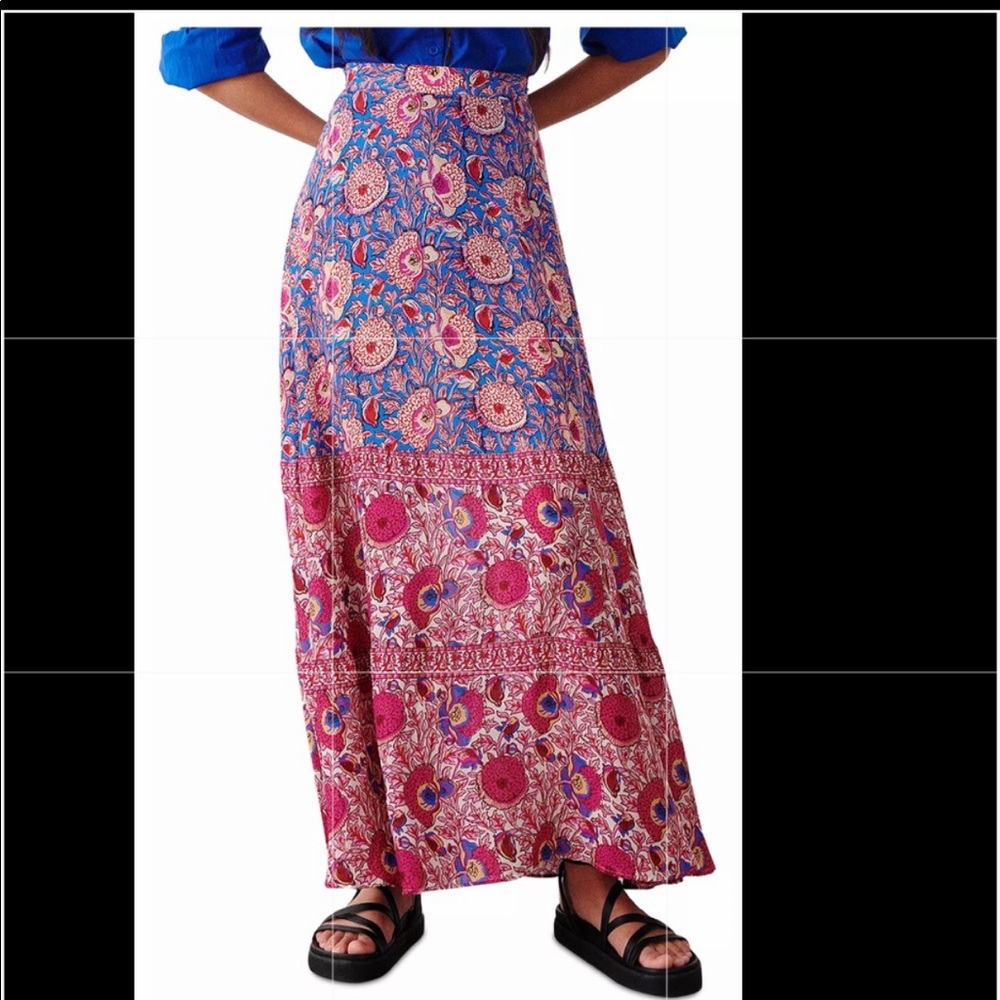 ba&sh Vanessa Printed Maxi Skirt